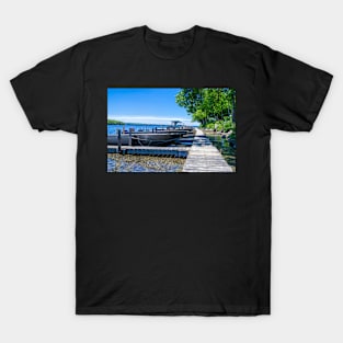 Wooden dock and boats T-Shirt